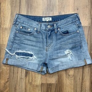 Madewell distressed boyfriend shorts